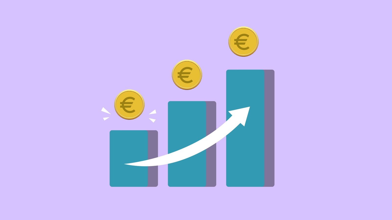 a bar graph showing growth